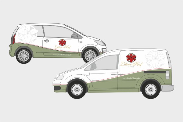 Fahrzeugbeschriftung Lilien-Hof