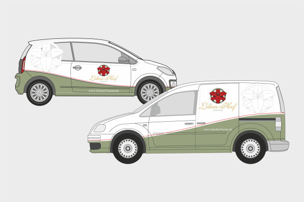 Fahrzeugwerbung Lilien-Hof