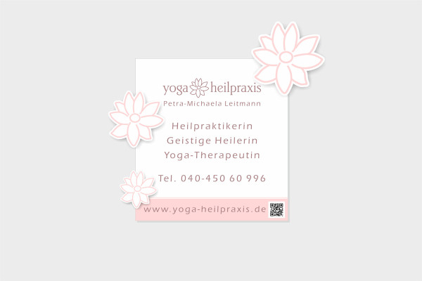 Praxisschilder Yoga Heilpraxis